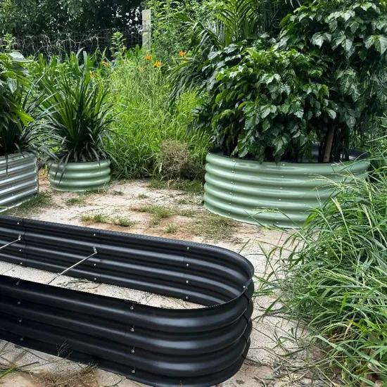 Kit de lit de jardin surélevé en métal pour fleurs et légumes